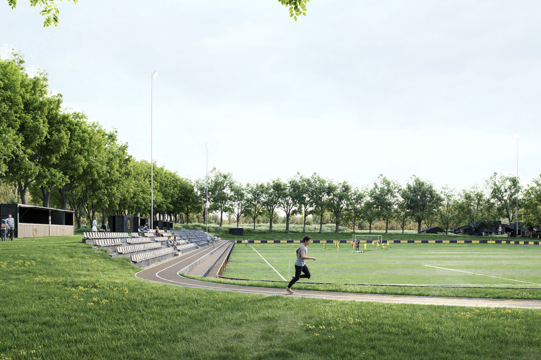 Det nye stadion på Riisvangen